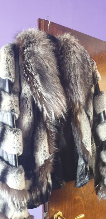 Дамско кожено палто