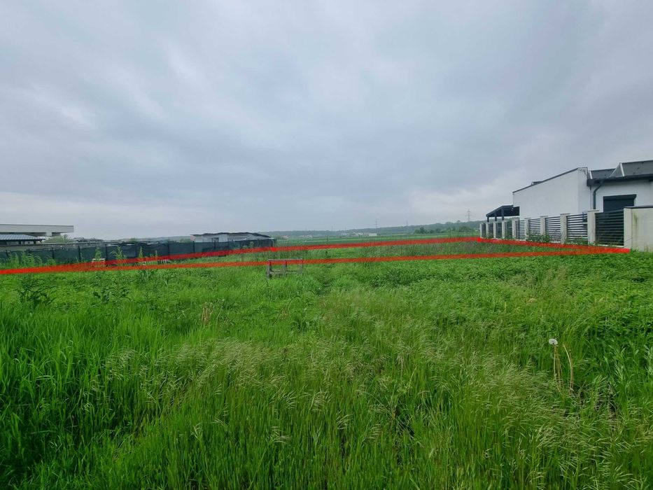 Teren de vanzare Balotesti : 500 mp + 124 mp drum servitute