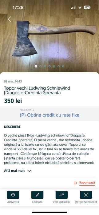 Topor LUDWING Schniewind ( Dracoste-Credinta-Speranta nou