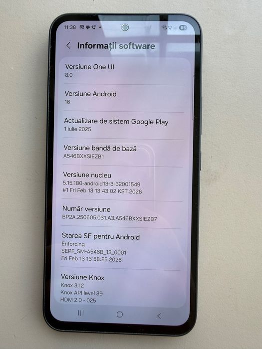 Telefon Samsung A54 5G Android 16