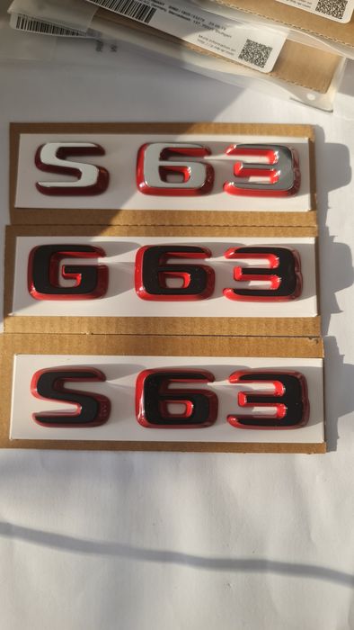 Емблема S63 G63 за Мерцедес Mercedes