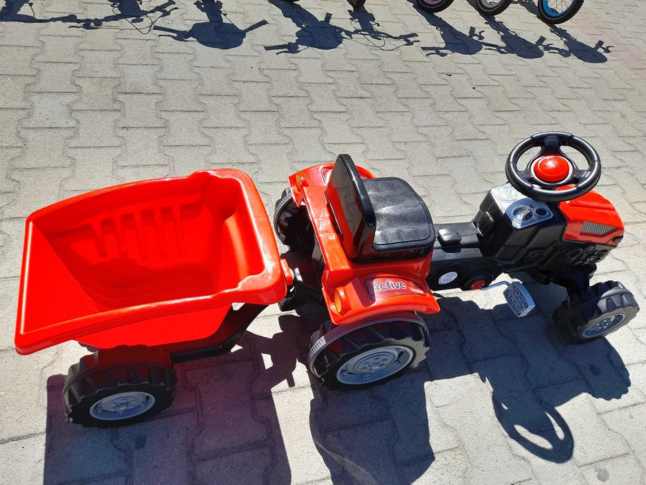 PILSAN Трактор Active с ремарке 07316 червен