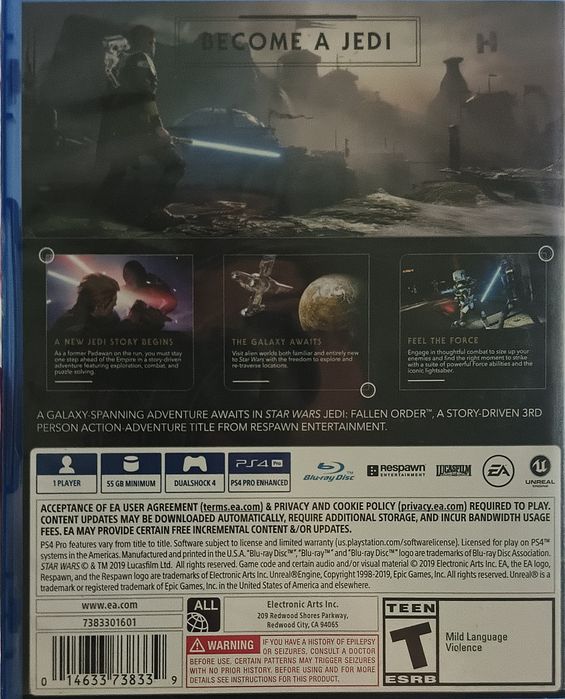 Игра Star Wars Jedi: Fallen Order PS4 продаю срочно торг есть