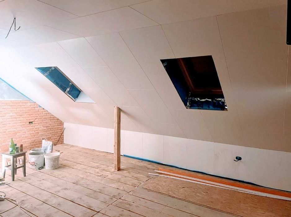 Panouri AaPanel la mansarda direct pe structură de lemn sau metal