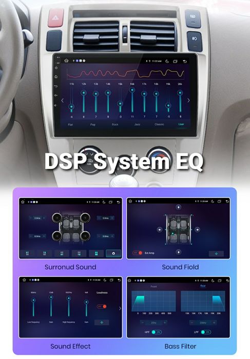Navigatie Android dedicat Hyundai Tucson (2006-2013)