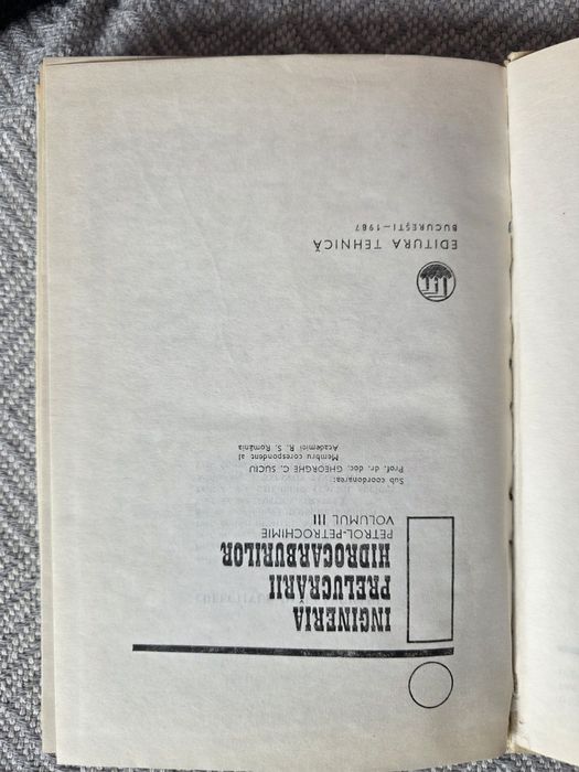 4 volume ingineria prelucrarii hidrocarburilor G. Suciu si R. Tunescu