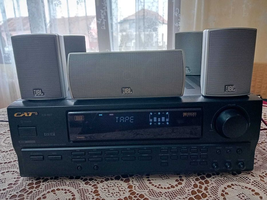 Vand sistem JBL boxe 5.0 ,amplificator CAT  la numai 550 lei