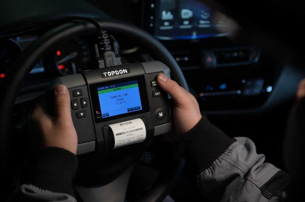 TOPDON BT600 12V–Професионален Тестер за Акумулатори с Вграден Принтер