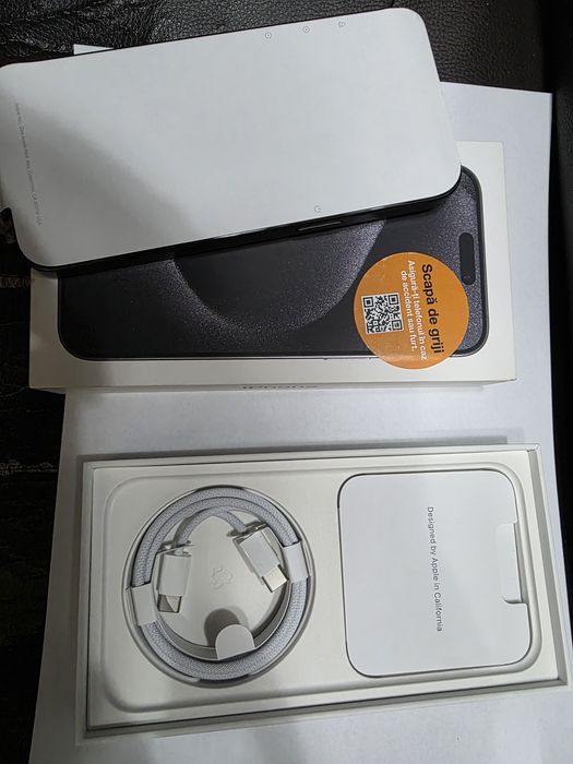 iPhone 15 Pro Max Black Titanium 256GB Liber de retea Stare IMPECABILA