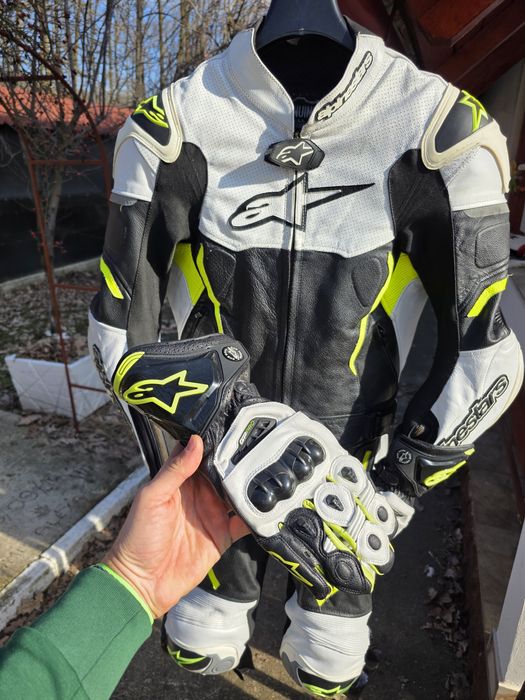 Costum moto si manusi ALPINESTARS  S-M 46-48