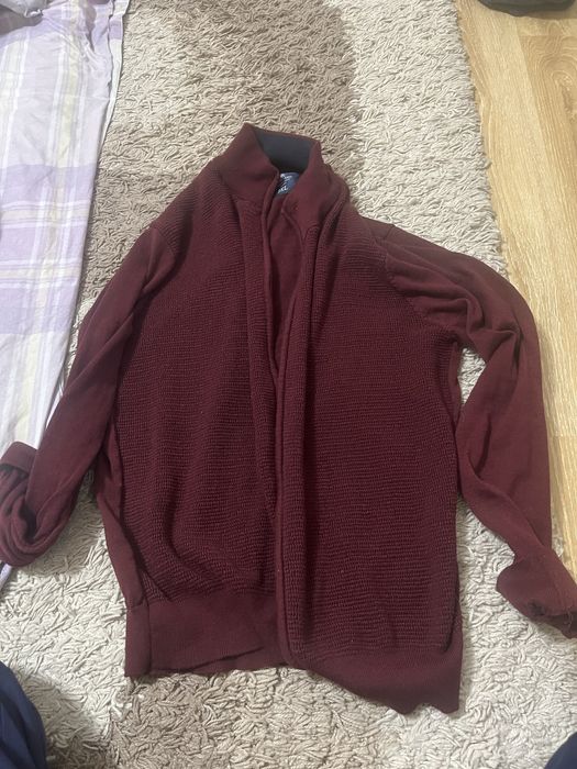 Бордовый кардиган