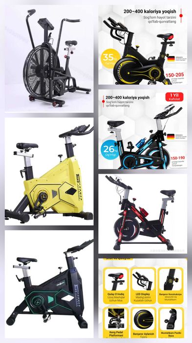 Velotrenajor.  Велотренажёр.  Булиб тулаш бор. Bo'lib to'lash bor