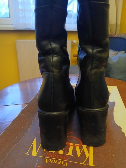 Високи кожени ботуши Kalman № 40