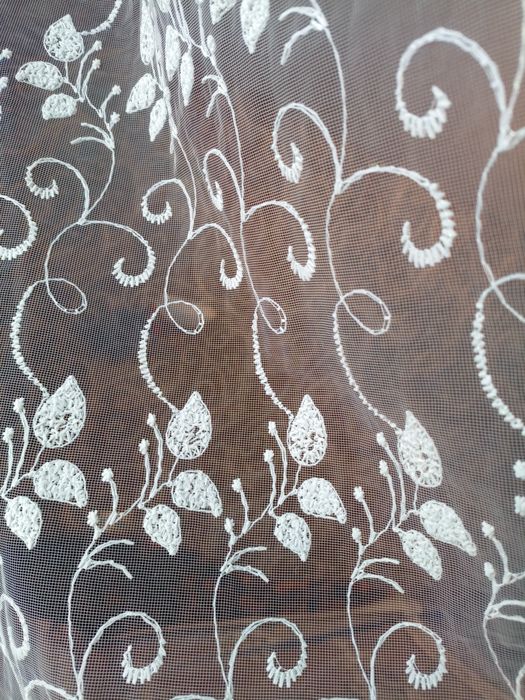 Ламбрекен бежевый, тюль