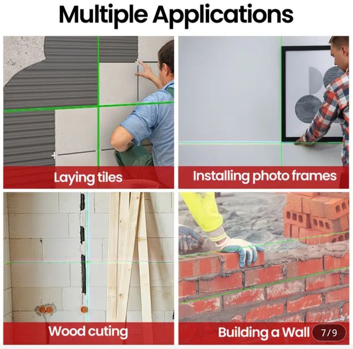 Laser Profesional 4D 16 linii tehnologice Green Laser