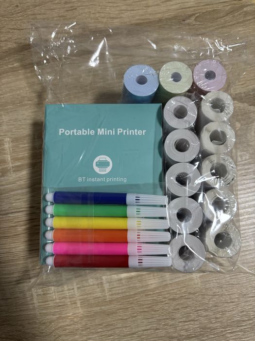 Mini imprimanta portabila + rezerve