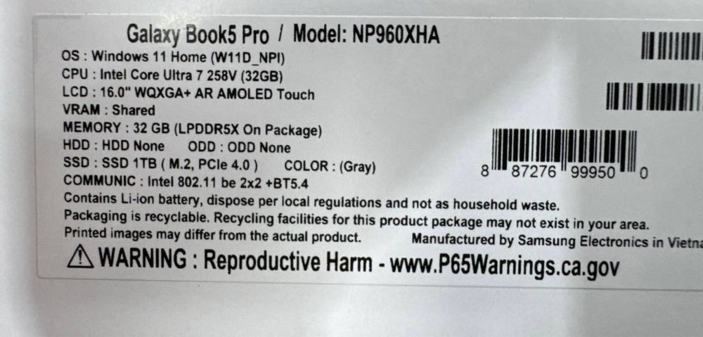 Samsung Galaxy Book 5 pro