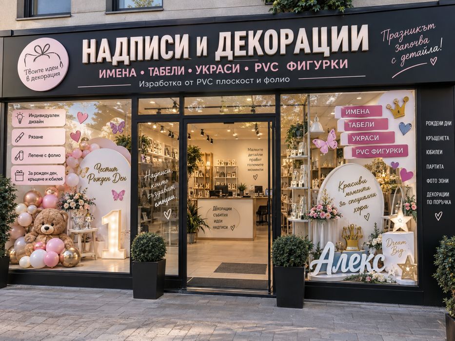 Рекламно фолио за стъкла