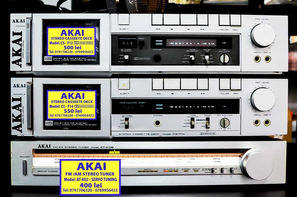 vand tuner stereo akai