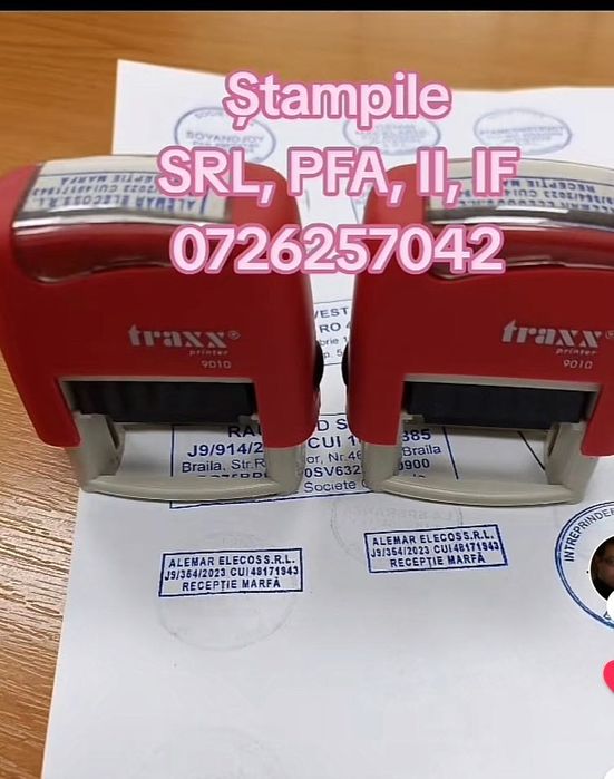 Infiintari firme: SRL,PFA,II,Asociații,Cooperative/Facem STAMPILE