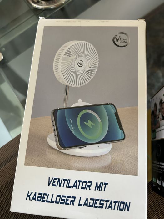 Vand incarcator wireless cu ventilator
