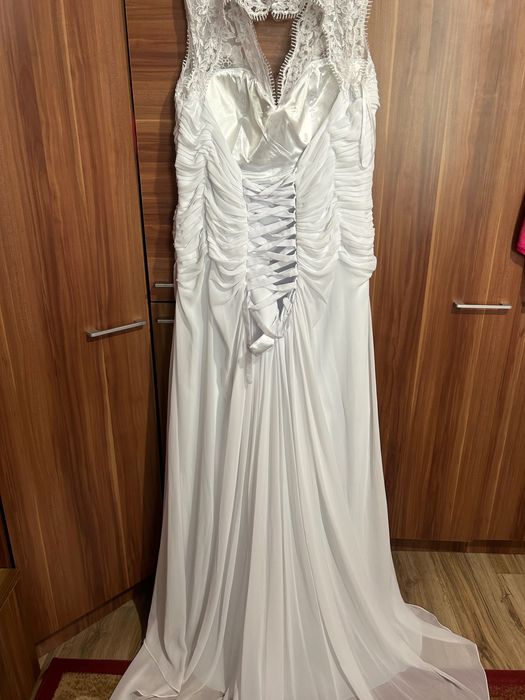 Rochie mireasa din șifon 2xl