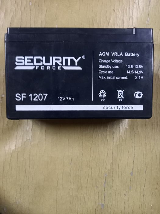 Аккумулятор 12v Security force
