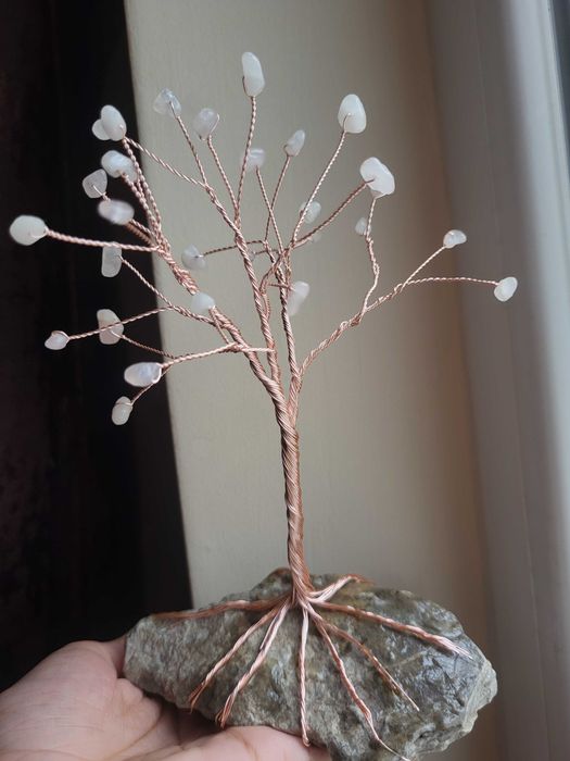 Декоративно дръвче с розов кварц