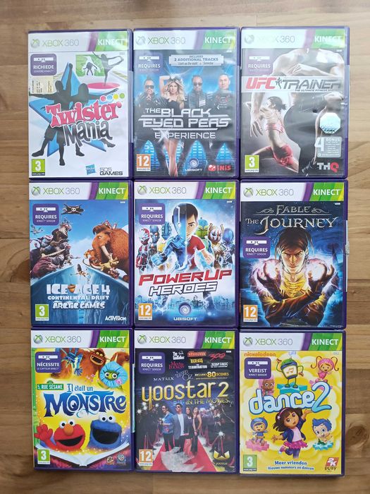 Xbox 360 Kinect Adventures Dragon Ball Star Wars Dance Nfs Party Zumba