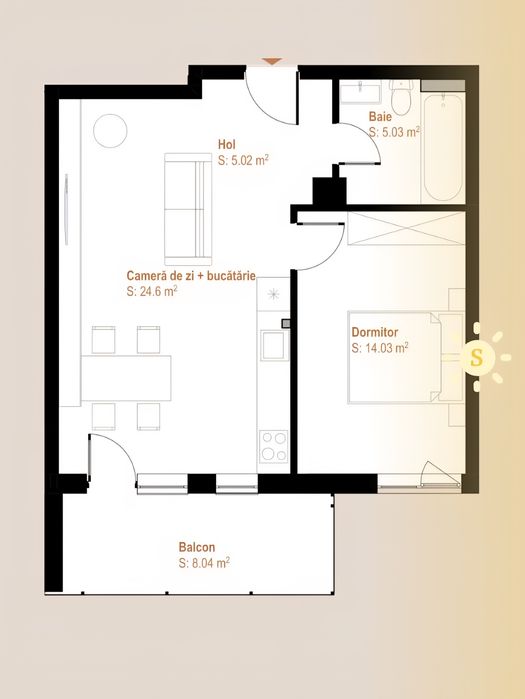 Apartament 2 camere zona VIVO