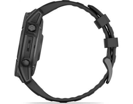 Garmin Fenix E GPS 47mm - Black Slate Grey Steel, Silver Stainless Steel