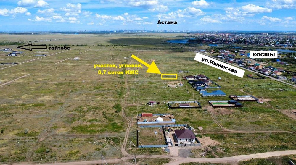 ИЖС 8,7 соток в КОСШЫ, госакт частной собственности