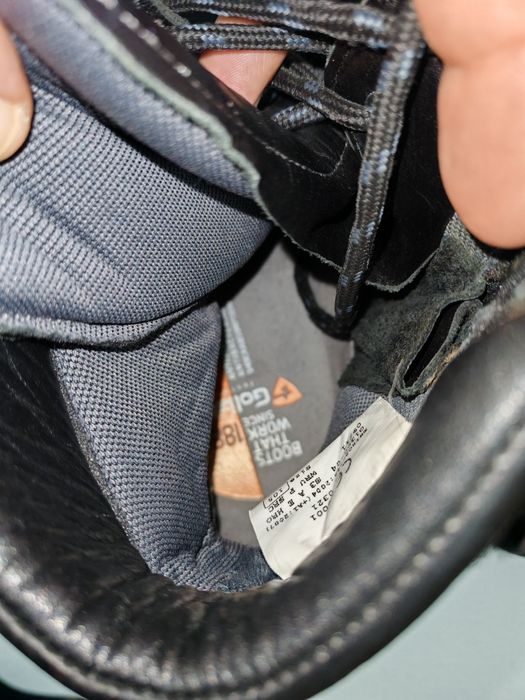 Здрави и удобни мъжки предпазни боти от естествена кожа GOLIATH №44