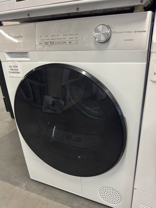 Uscător de rufe cu pompă de căldură 8kg  Lincoln PLSHH8CBN1
