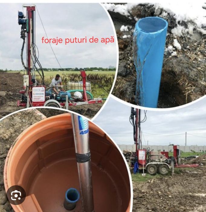 Foraje puțuri de apă