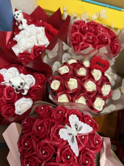 Buchete flori de sapun