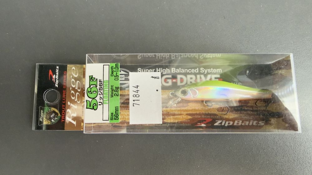 Оригинальные воблеры ZipBaits Rigge 56F