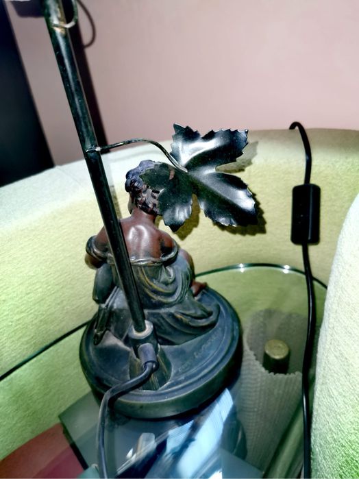 Антикварна Ар Нуво настолна лампа фигура дизайн Муро / copy A Morea