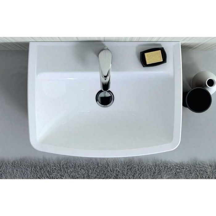 Set mobilier baie (masca si lavoar) Kolo Rekord 60 cm, alb