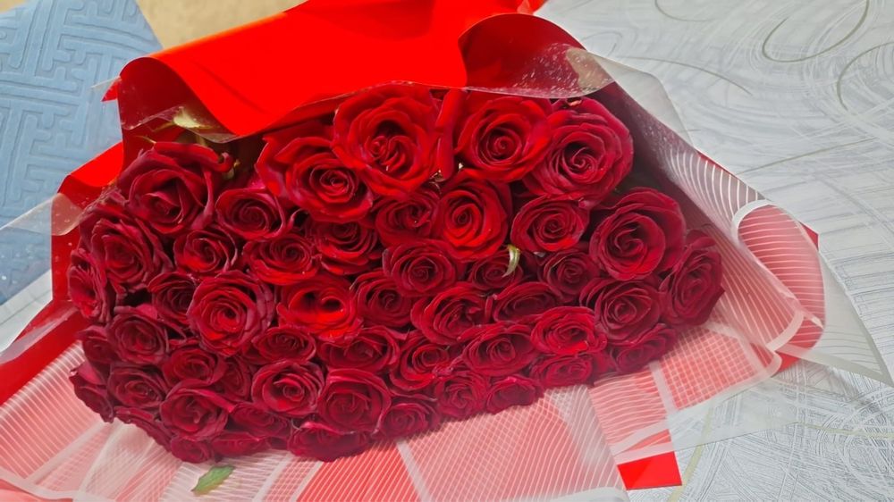 Цветы розы 51 шт