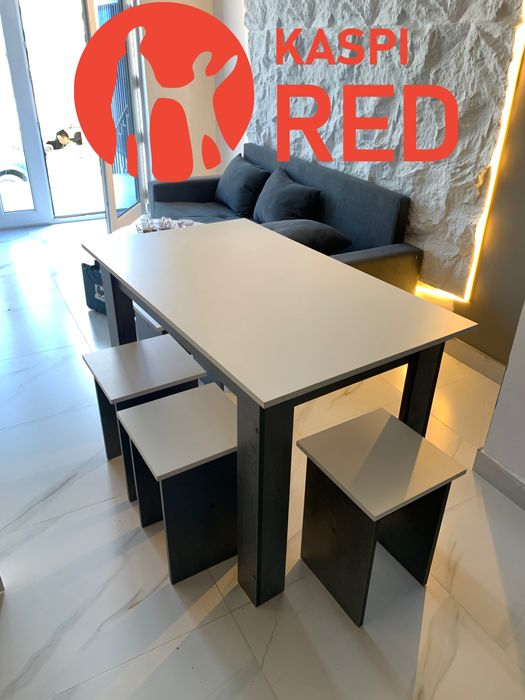 кухонный стол комплект КАСПИ РЕД БАР!!!