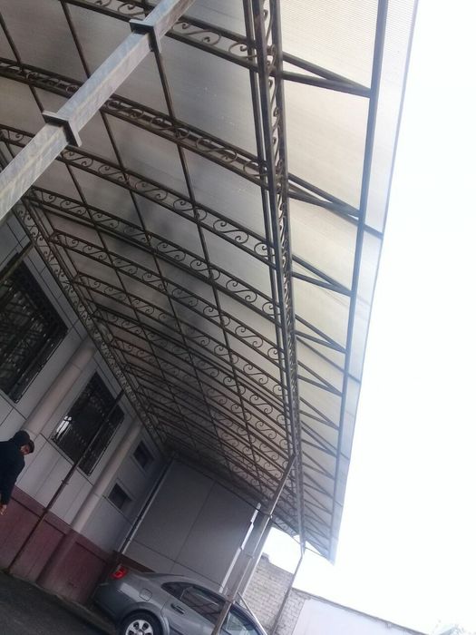 Навес, Решотка, Перила, Ограждения, Лексан. Металлоконструкция