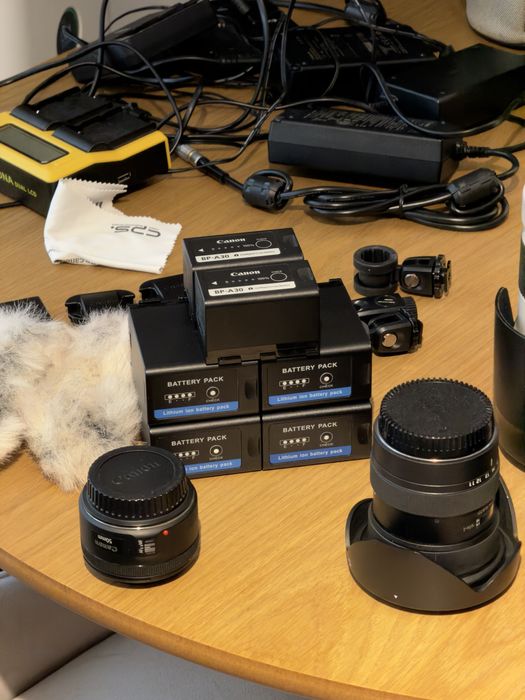 2 x Canon C200 + obiective + steadycam + accesorii, pachet pro complet