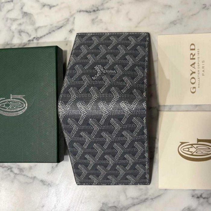 Portofel Goyard Victoire Negru, din Piele Texturată