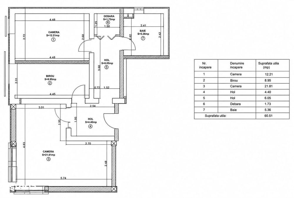 Apartament 2camere, mobilat, utilat, parcare,  zona Observator Zorilor