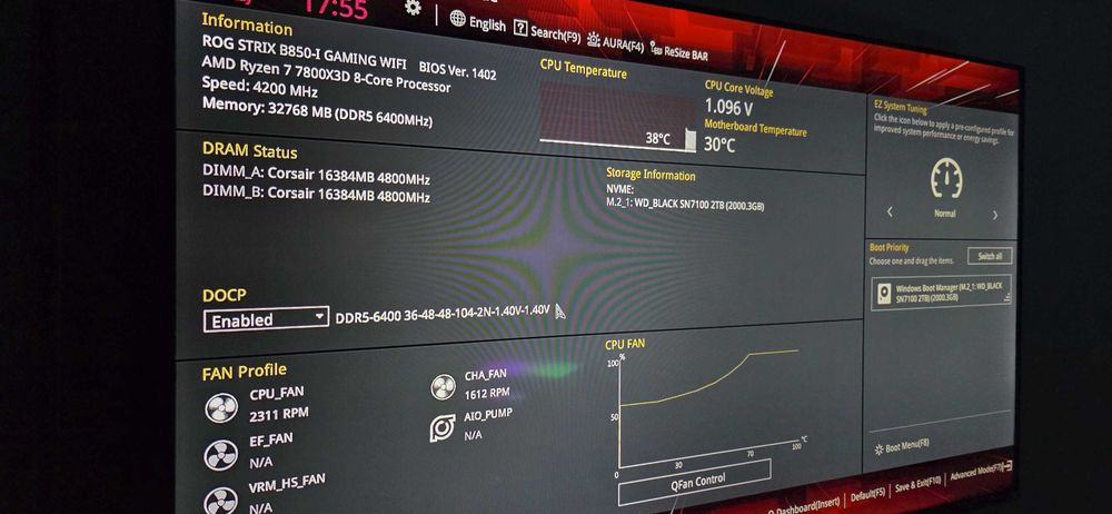 PC Gamining Mini Itx 7800x3d/9070xt