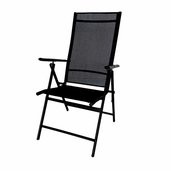 Scaun pliabil terasa/gradina ,56 x 69 x 103 cm, culoare gri inchis