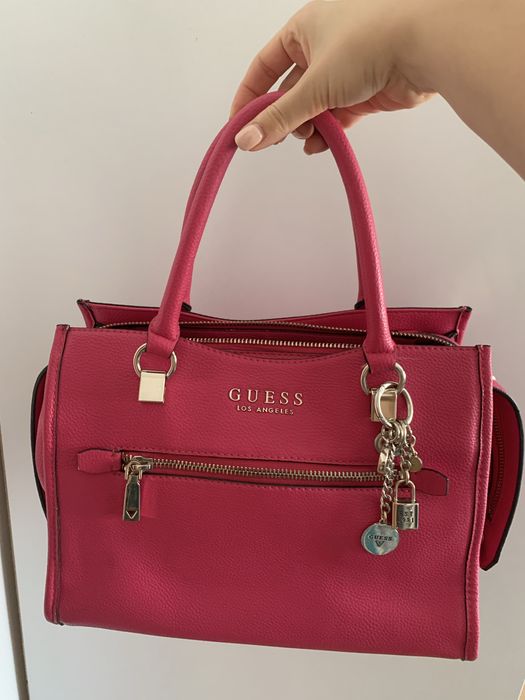 Чанта Guess,цикламено