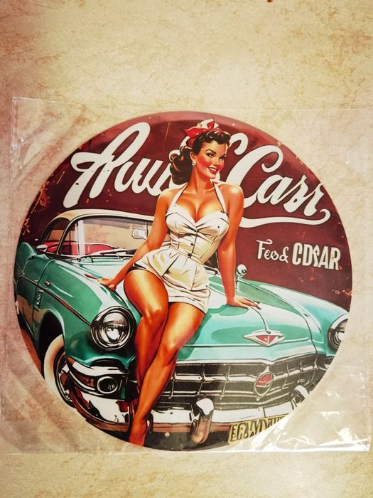 Placă retro din aluminiu