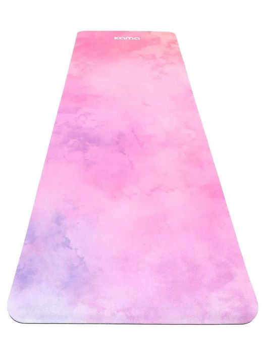 Розовый коврик для фитнеса